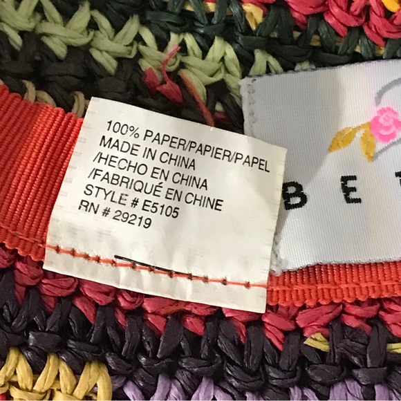 Betmar New York Multicolor Floppy Straw Hat - Picture 4 of 4